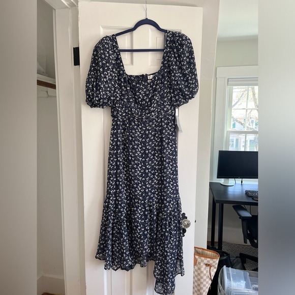 astr asymmetrical dress Asymmetrical Bow Midi Dress